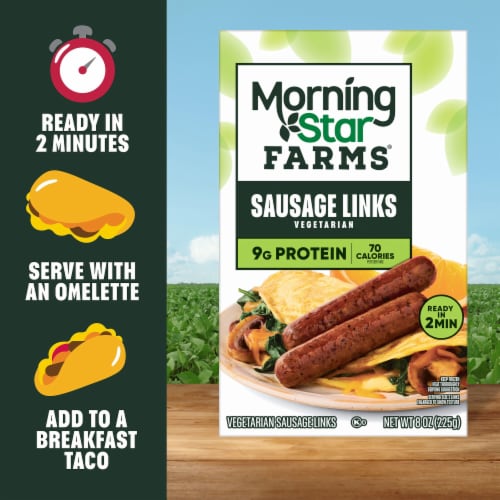 MorningStar Farms® Veggie Breakfast Original Meatless Sausage Links Perspective: top