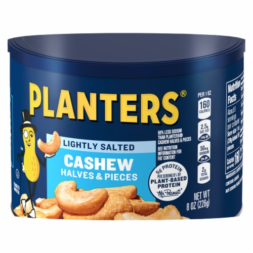 Planters® Lightly Salted Cashews Halves & Pieces Perspective: top