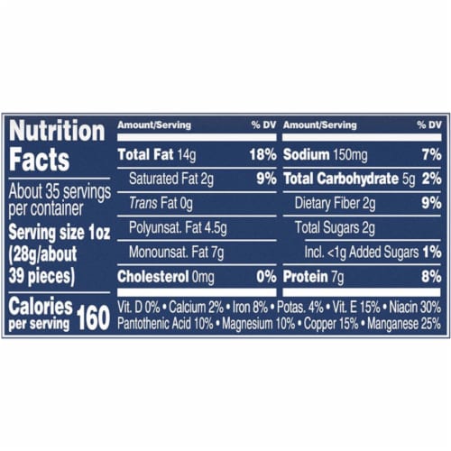 Planters® Salted Dry Roasted Peanuts Perspective: top