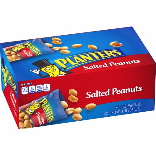 Planters Salted Peanuts 24 Count Perspective: top