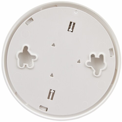 First Alert™ Battery Operated 9V Photoelectric Slim Round Smoke Alarm Perspective: top