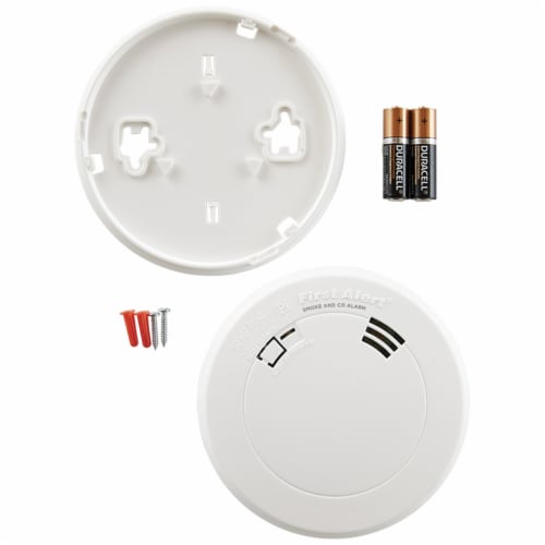 Smoke & Carbon Monoxide Alarm with Voice & Location Perspective: top