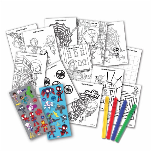 Marvel® Spidey Stow & Go Activity Kit Perspective: top