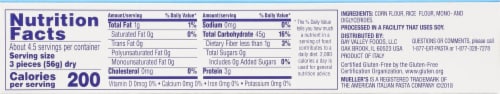 Mueller's Gluten Free Oven Ready Lasagna Pasta Perspective: top