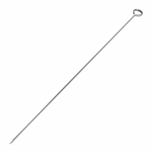 17 inch BBQ Skewers Set of 24, Used for Barbecuing Meat, Stainless Steel Barbeque Accessories Perspective: top