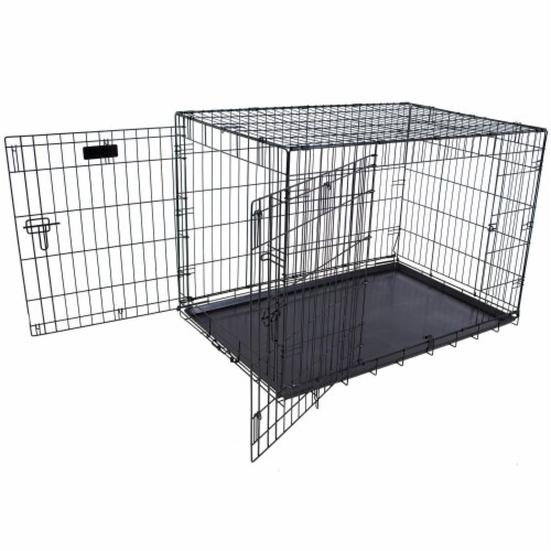 Petmate Double Door Training Retreat Wire Kennel Dog Crate with