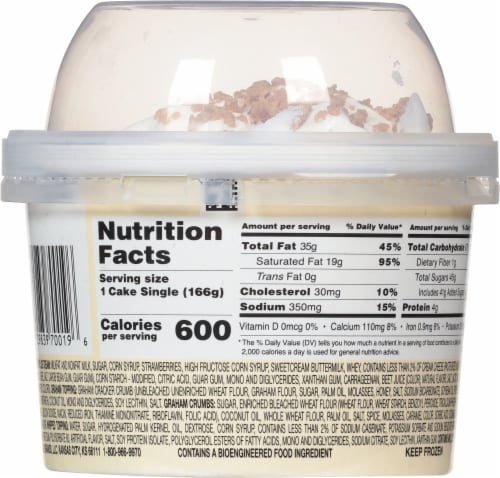 Friendly's® Strawberry Cheesecake Ice Cream Cake Perspective: top