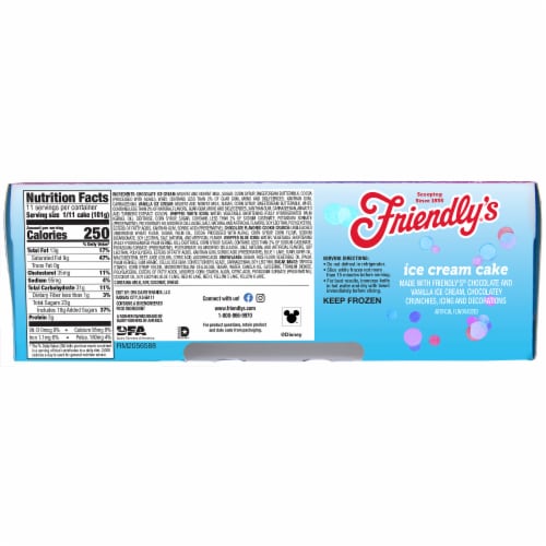 Friendly's Disney Frozen Ice Cream Cake Perspective: top