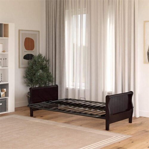 DHP Wood Futon Frame with Storage in Espresso 1 Harris Teeter