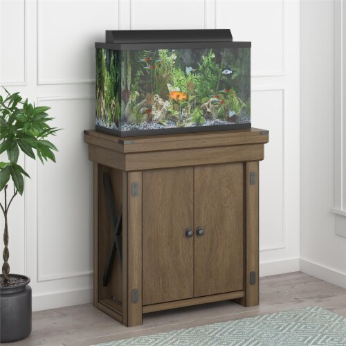 Wildwood 20 Gallon Aquarium or Terrarium Tank Stand Rustic Gray 15.39 x 27.48 x 30.00 Harris Teeter