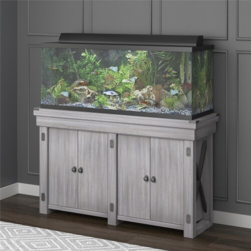 Wildwood 55 Gallon Aquarium or Terrarium Tank Stand Rustic White 15.75 x 50.00 x 30.00 Smith s Food and Drug