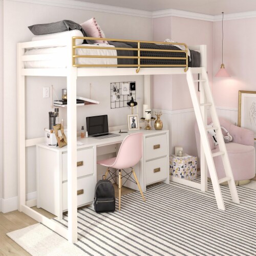 Monarch Hill Haven Nightstand, White Perspective: top