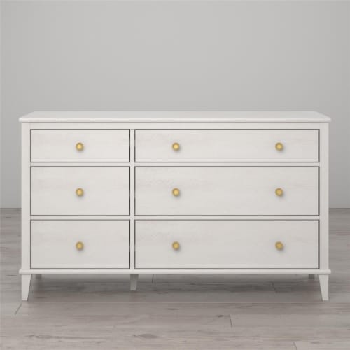 Little Seeds Monarch Hill Poppy 6 Drawer Dresser with 2 Sets of Knobs Ivory Oak 19.06 x 53.50 x 31.50 Smith s Food and Drug