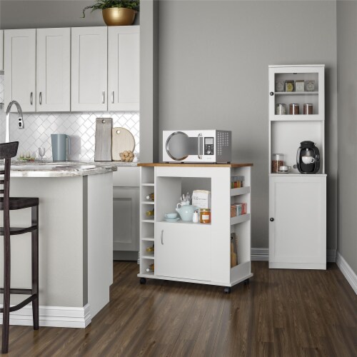 Vienna Tall Bar Cabinet White 15.50 x 18.90 x 68.50 Kroger
