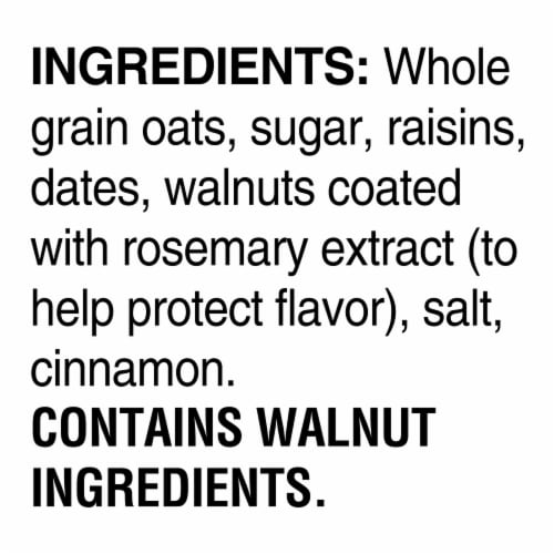 Quaker Cereal Raisin Date Walnut Flavor Instant Oatmeal Breakfast Perspective: top