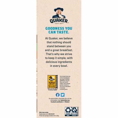 Quaker® Lower Sugar Variety Pack Instant Oatmeal Perspective: top