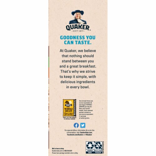 Quaker® Lower Sugar Variety Pack Instant Oatmeal Perspective: top