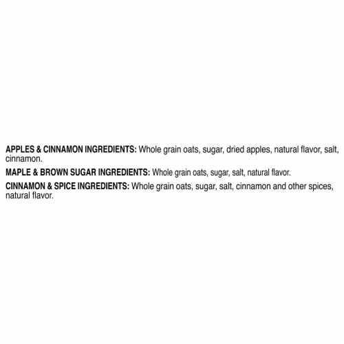 Quaker® Instant Oatmeal Variety Pack Perspective: top
