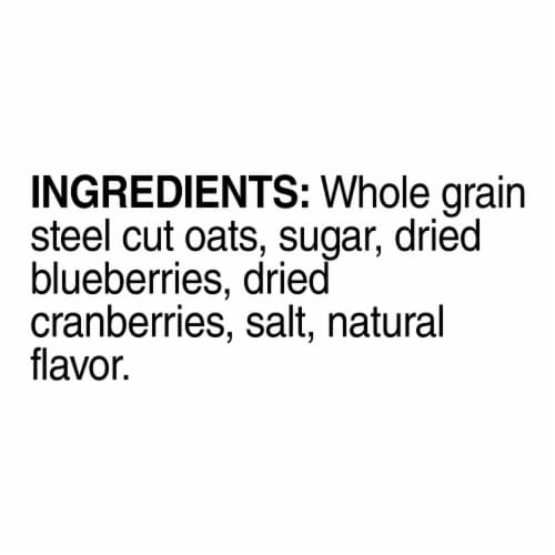 Quaker® Select Start Blueberries & Cranberries Steel Cut Instant Oatmeal Perspective: top