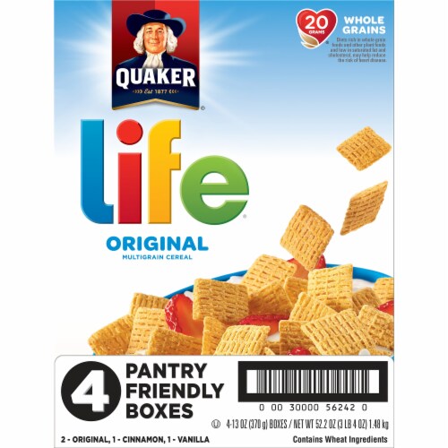 Life Multigrain Cereal Variety Pack 4 Count Perspective: top