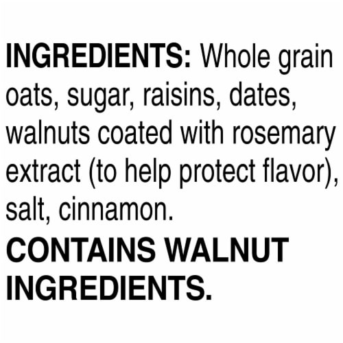 Quaker® Raisin Date Walnut Instant Oatmeal Perspective: top