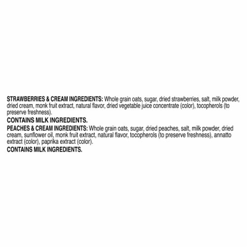 Quaker® Fruit & Cream Lower Sugar Instant Oatmeal Variety Pack Perspective: top