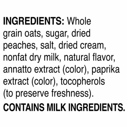 Quaker® Peaches & Cream Instant Oatmeal Perspective: top