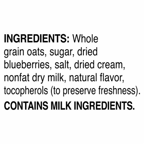 Quaker® Blueberry & Cream Instant Oatmeal Perspective: top
