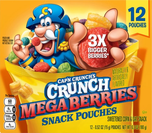 Cap'n Crunch's Crunch Mega Berries Bag Cereal Perspective: top