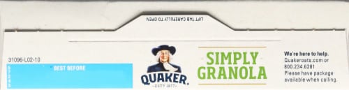 Quaker® Simply Oats Apples Cranberries & Almonds Granola Perspective: top