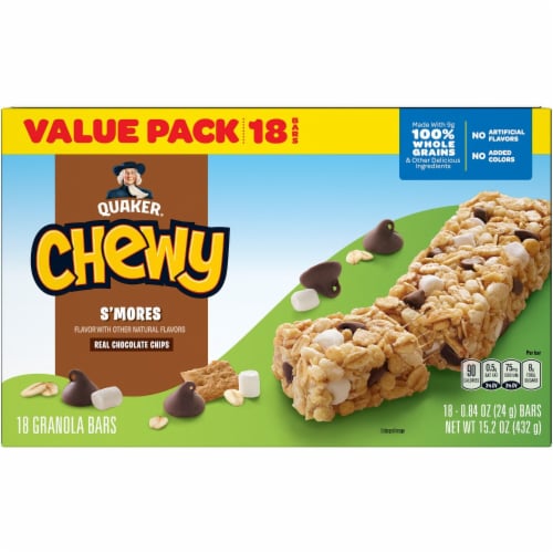 Quaker Chewy® S'mores Granola Bars Perspective: top