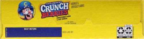 Cap'n Crunch's Sweetened Corn & Oat Crunch Berries® Cereal Perspective: top