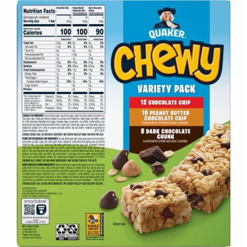 Quaker Chewy® Granola Bars Variety Pack Perspective: top