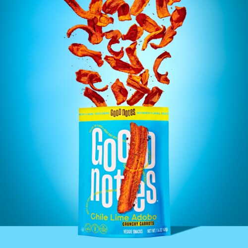 Good Notes™ Chile Lime Adobo Carrots and Herby Mustard Garlic Beets Veggie Snacks Variety Pack Perspective: top