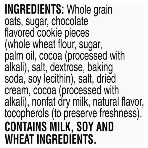 Quaker Cookies & Cream Instant Oatmeal Perspective: top