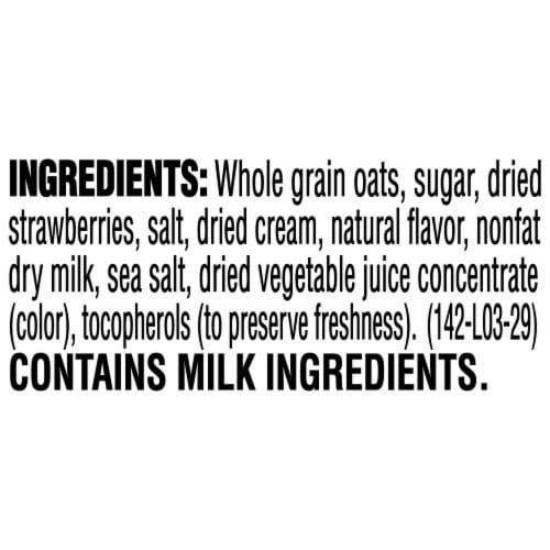 Quaker® Strawberries & Cream Instant Oatmeal Cups Perspective: top