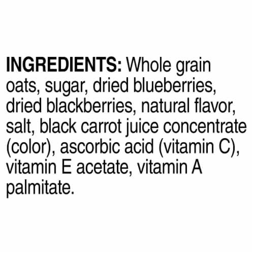 Quaker® Fruit Fusion Blueberry Blackberry Instant Oatmeal Perspective: top