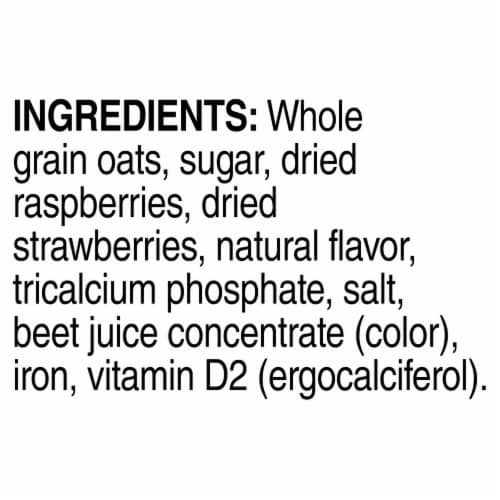 Quaker® Fruit Fusion Raspberry Strawberry Instant Oatmeal Perspective: top