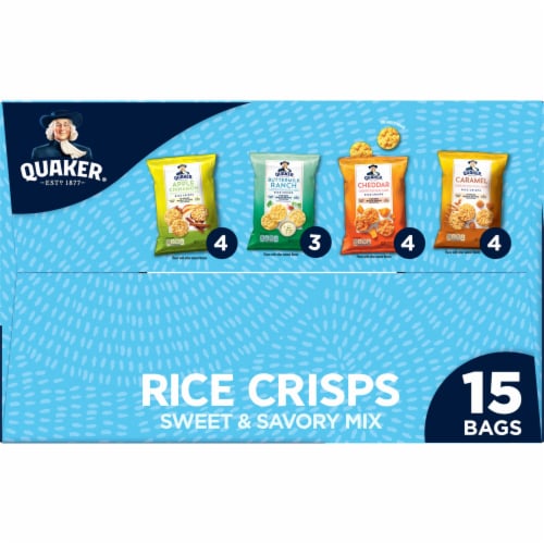 Quaker® Rice Crisps Sweet & Savory Mix Variety Perspective: top
