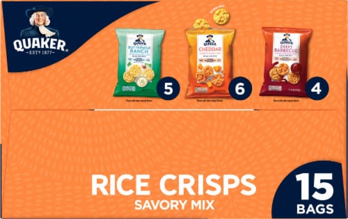 Quaker Rice® Crisps Savory Mix Variety Pack Perspective: top