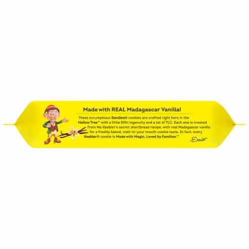 Keebler Sandies Classic Shortbread Cookies Perspective: top