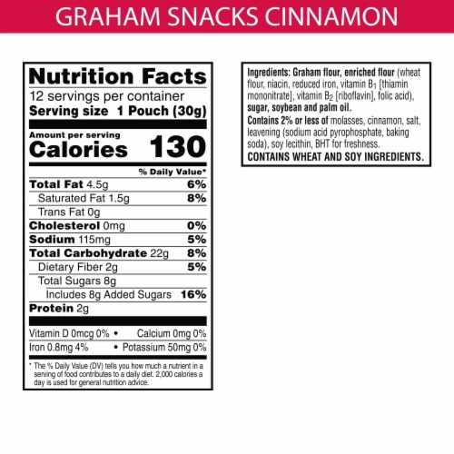 Kellogg's® Cinnamon Graham Snacks Perspective: top