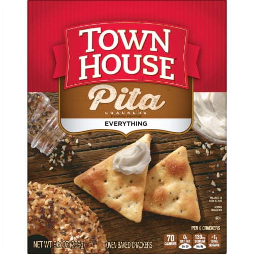 Town House Everything Pita Crackers Perspective: top