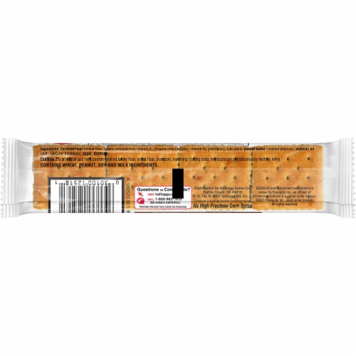 Keebler Toast and Peanut Butter Big Snack Pack Sandwich Snack Crackers Perspective: top