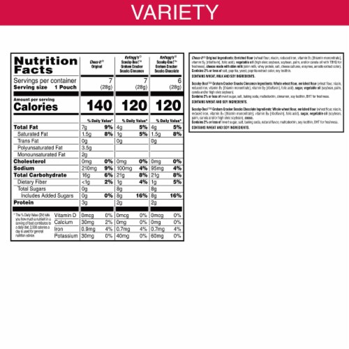 Kellogg's Sweet and Salty Variety Pack Perspective: top