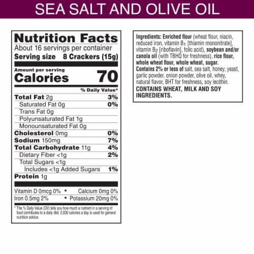 Toasteds®® Flatbreads Sea Salt and Olive Oil Snack Crackers Perspective: top