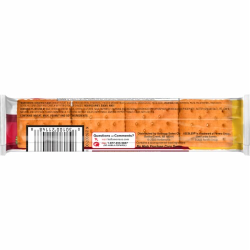 Kellogg's® Keebler® Cheese and Cheddar Big Snack Pack Sandwich Snack Crackers Perspective: top