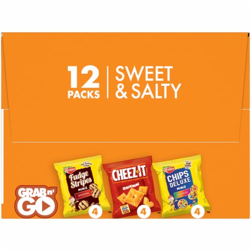 Keebler® Cookies and Cheez-It® Crackers Sweet & Salty Variety Snack Pack Perspective: top