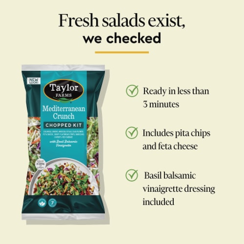 Taylor Farms® Mediterranean Crunch Chopped Salad Kit Perspective: top
