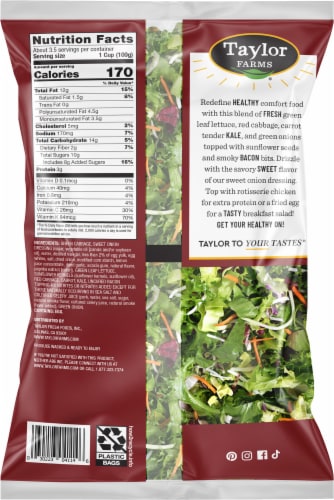 Taylor Farms® Sunflower Crunch Chopped Salad Kit Bag Perspective: top